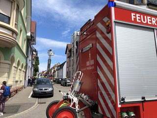 Dachstuhlbrand Hebelstraße