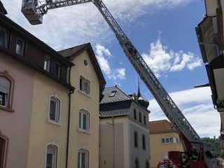 Dachstuhlbrand Hebelstraße